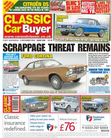 Classic Car Buyer issue No. 308 Scrappage Threat Remains