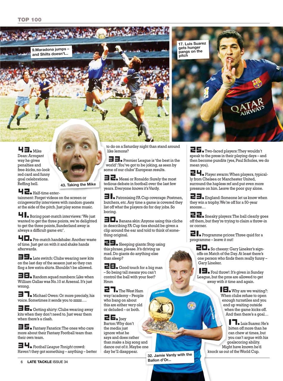 Late Tackle Football Magazine Preview Pages
