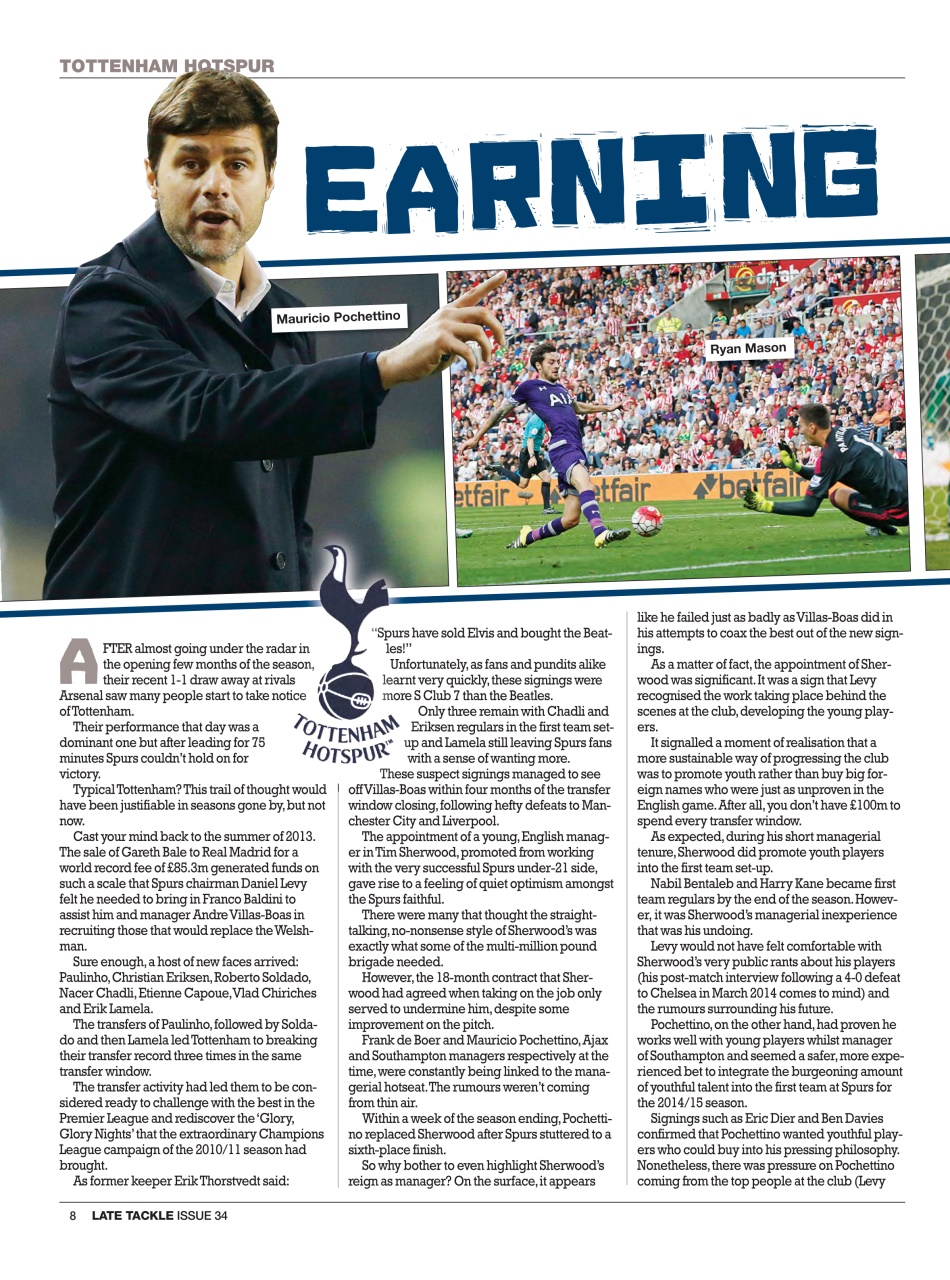 Late Tackle Football Magazine Preview Pages