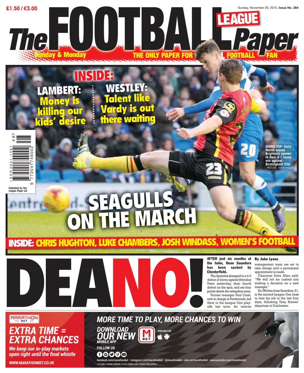 The Football League Paper Preview Pages