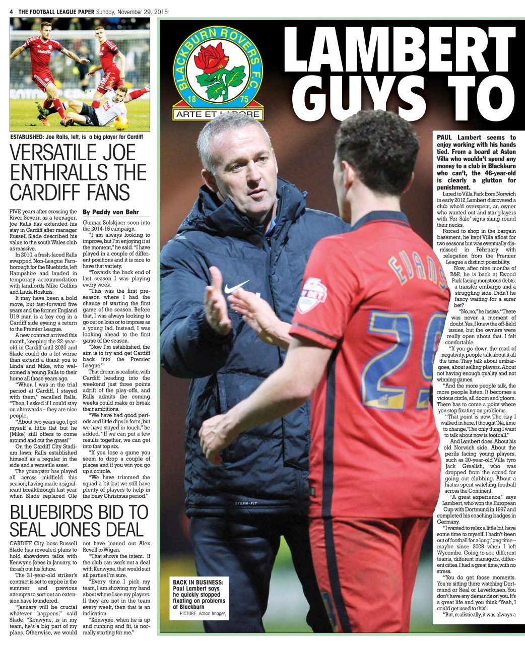 The Football League Paper Preview Pages