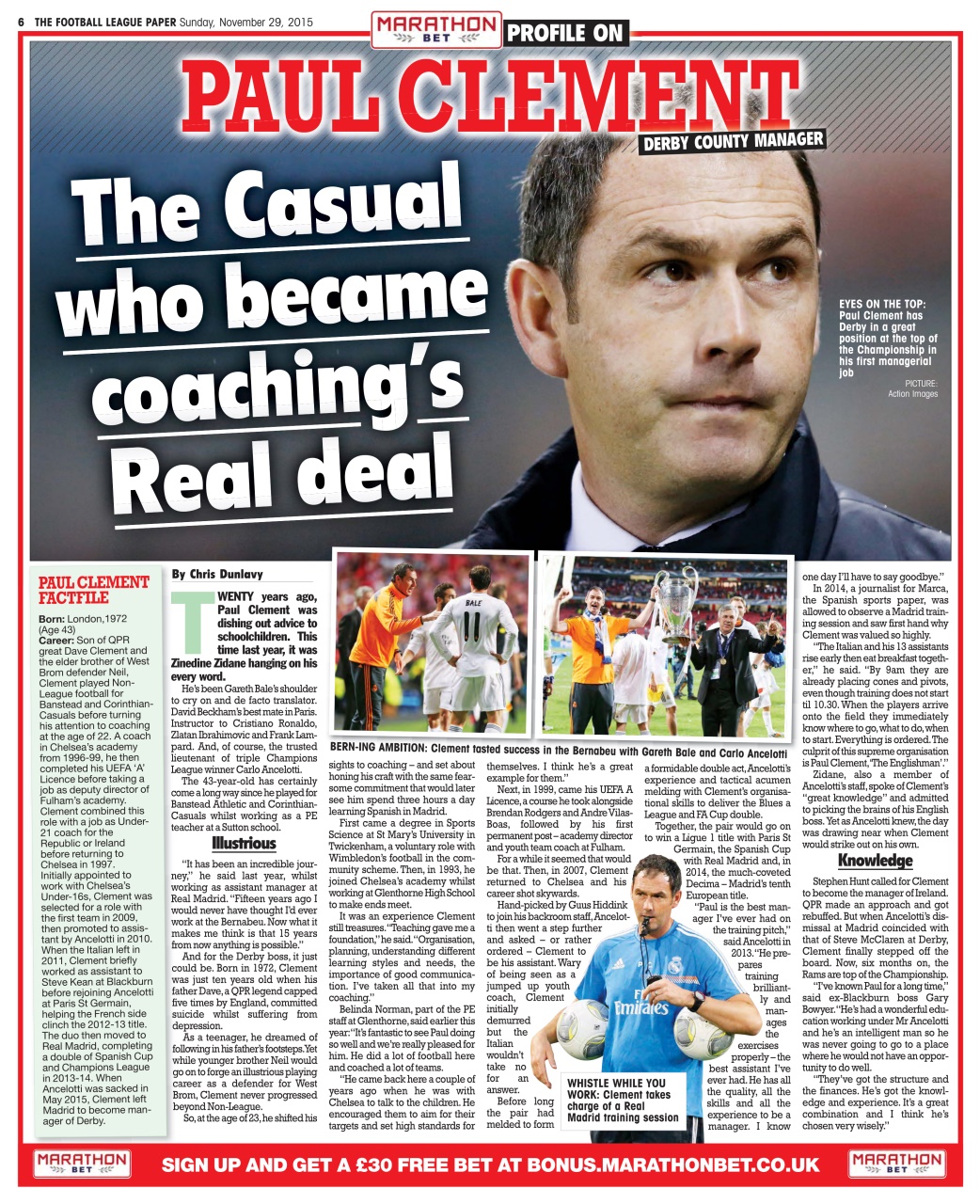 The Football League Paper Preview Pages