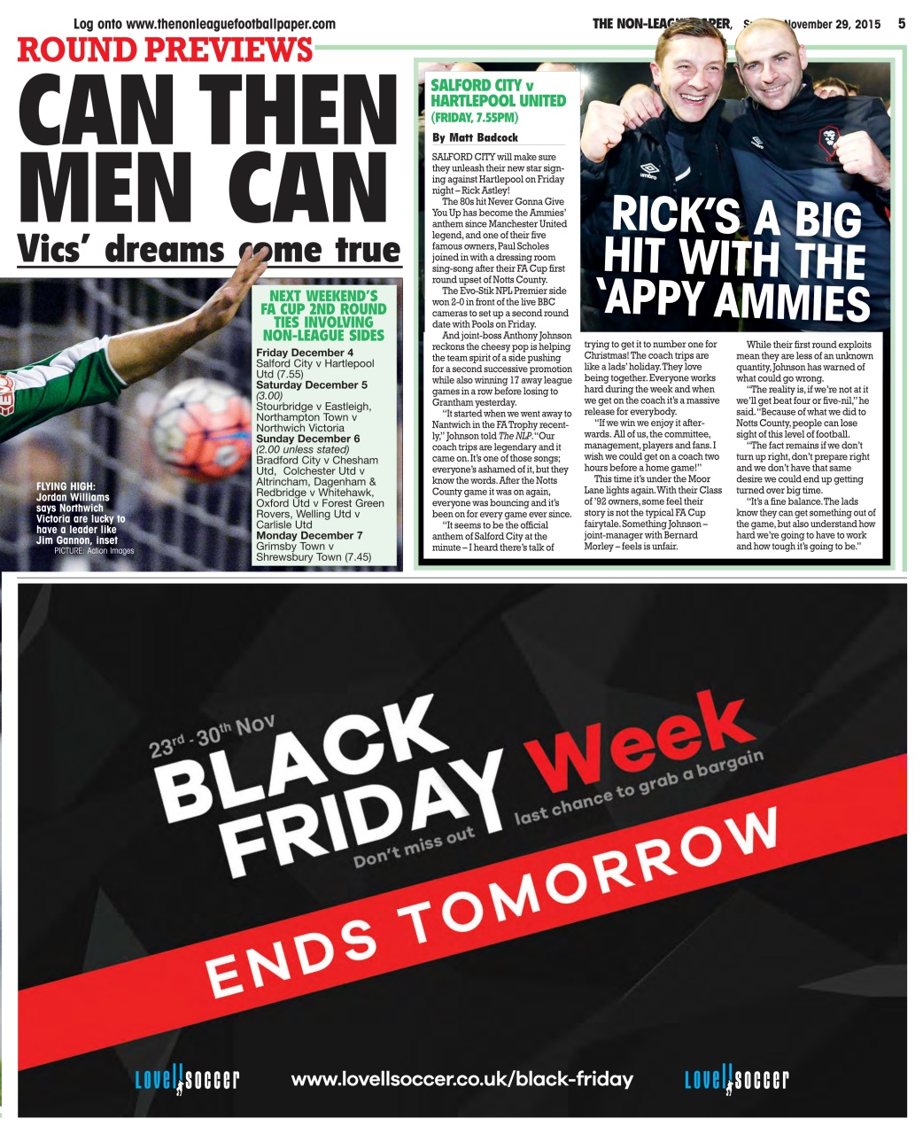 The Non-League Football Paper Preview Pages