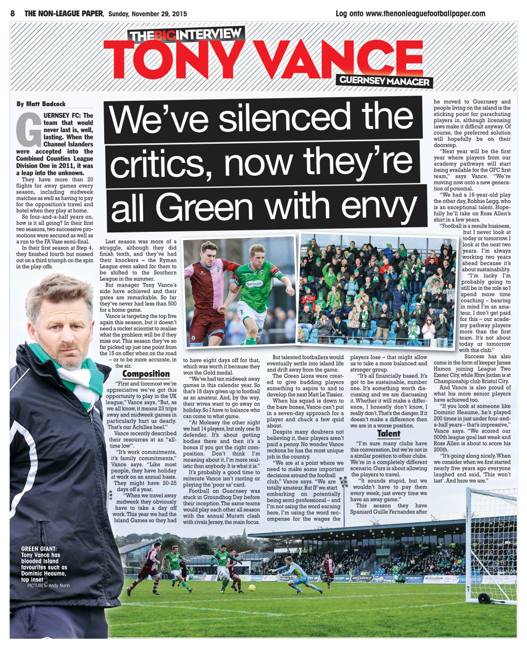 The Non-League Football Paper Preview Pages