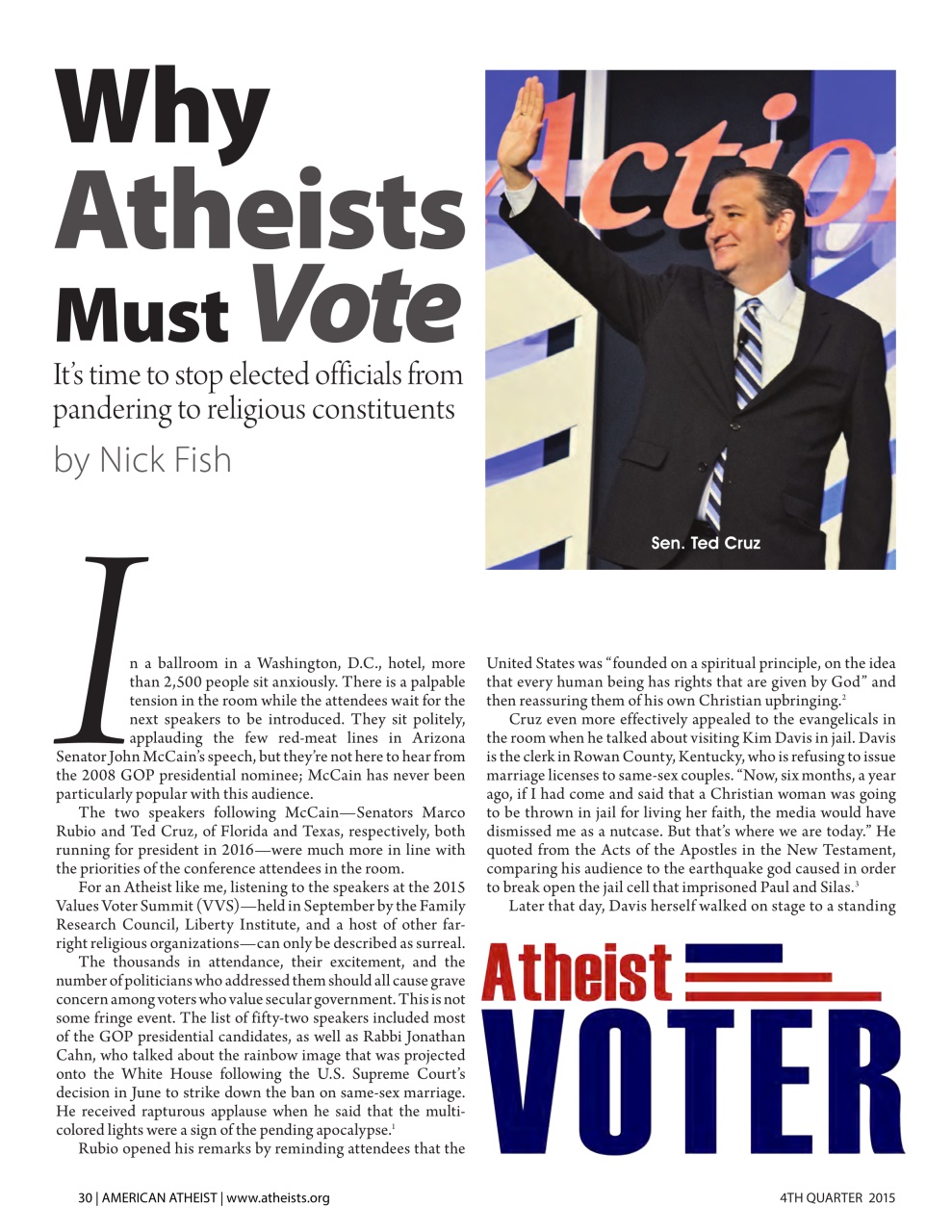 American Atheist Preview Pages