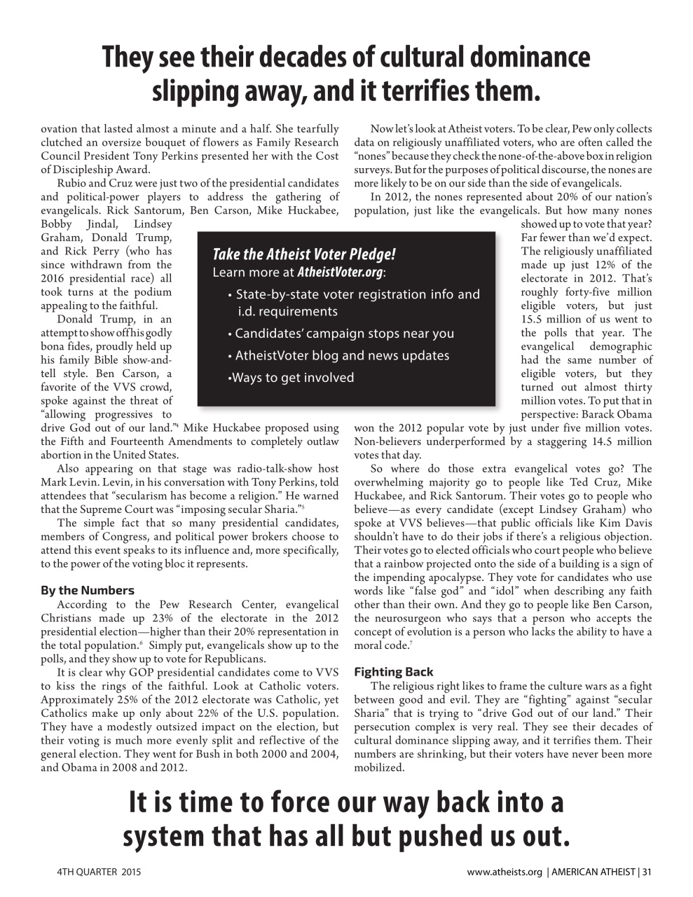 American Atheist Preview Pages