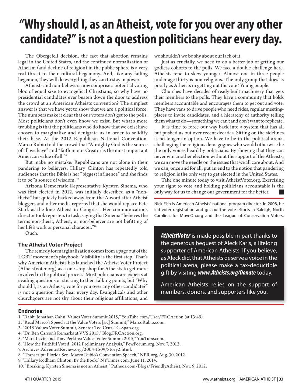 American Atheist Preview Pages