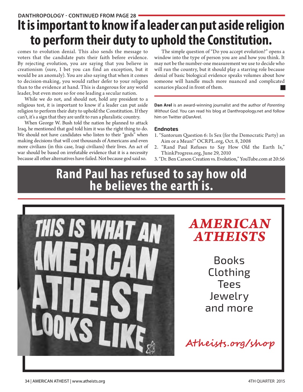 American Atheist Preview Pages