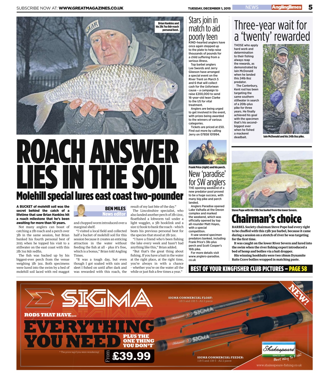Angling Times Preview Pages