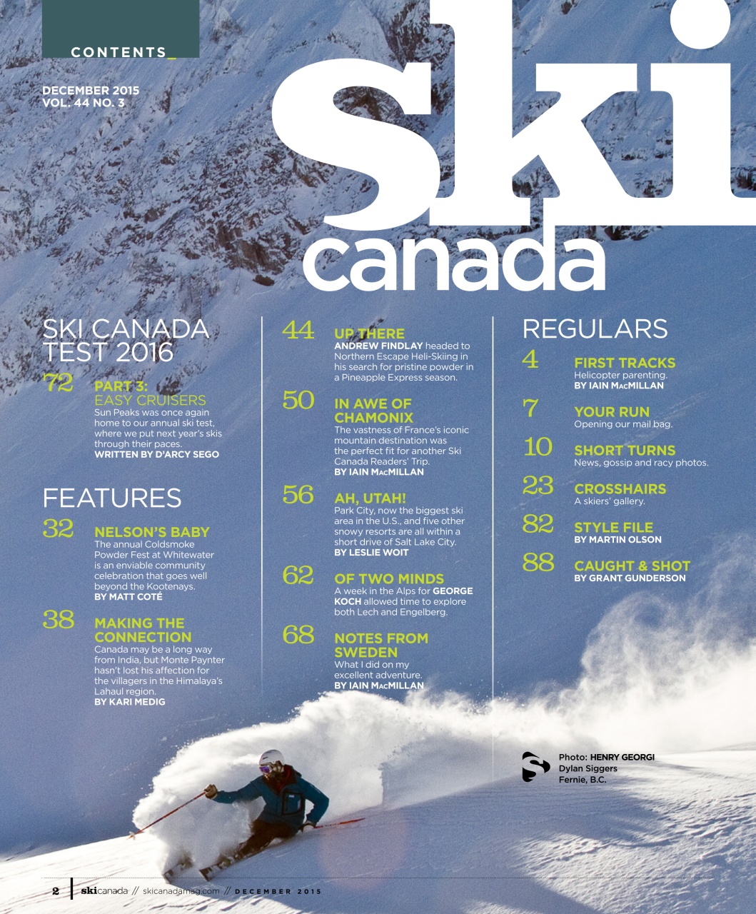 Ski Canada Preview Pages