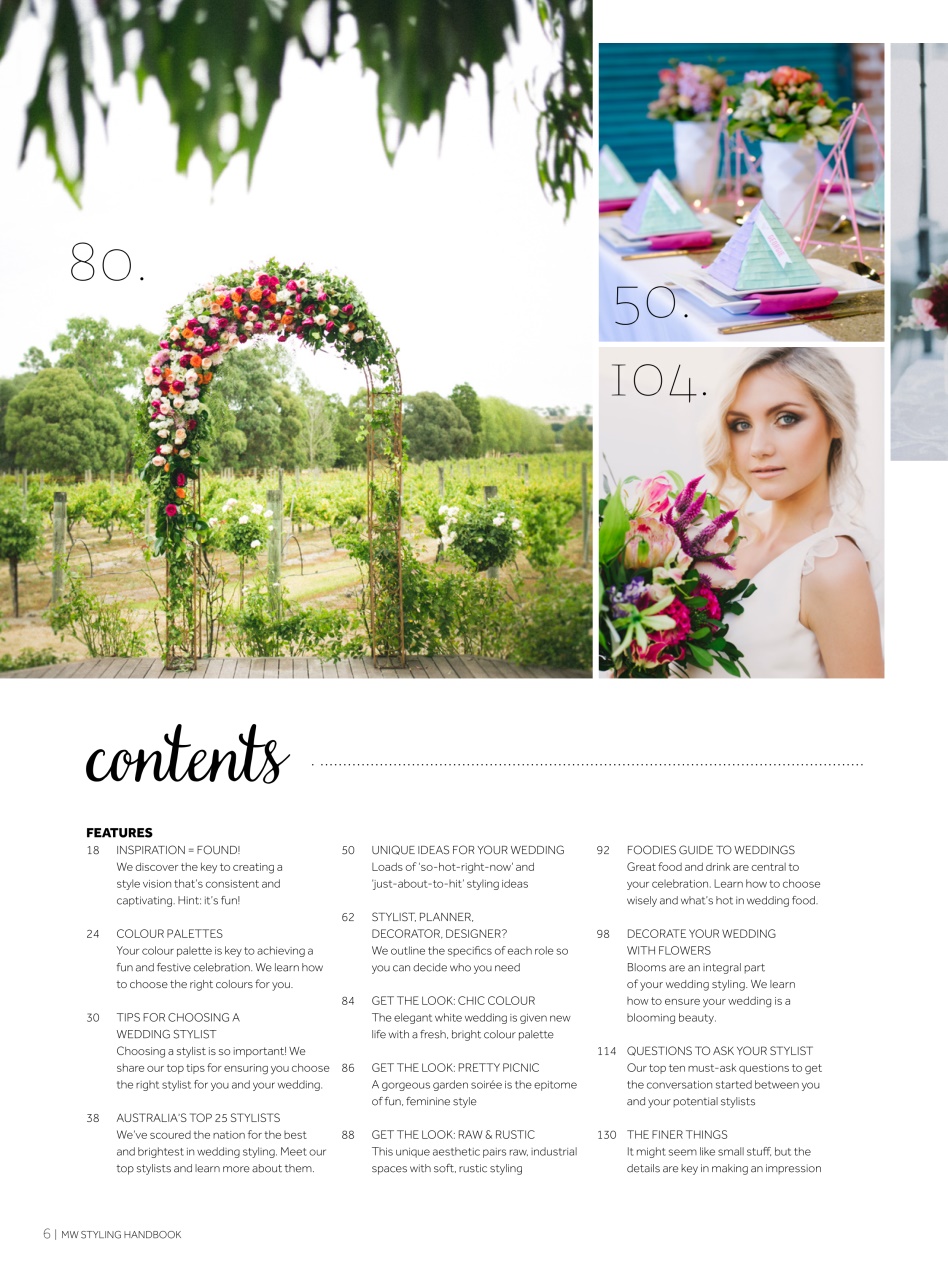 Modern Wedding Preview Pages