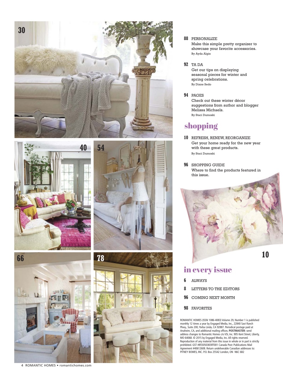 Romantic Homes Preview Pages