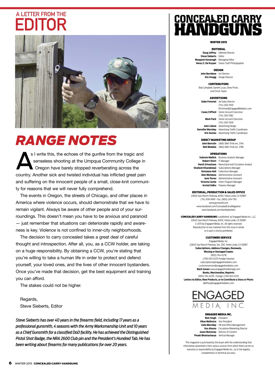 Concealed Carry Handguns Preview Pages