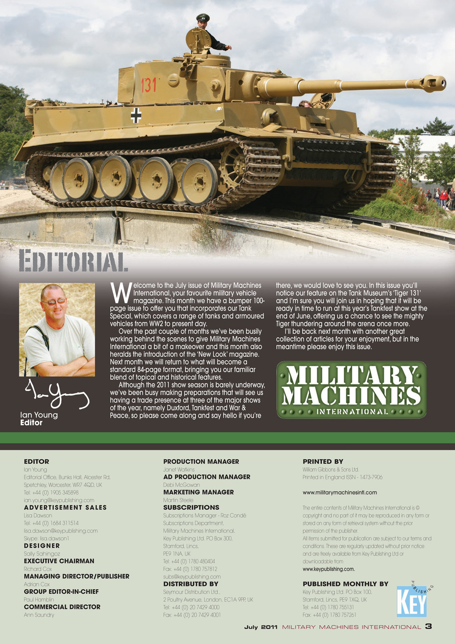 Military Machines International Preview Pages