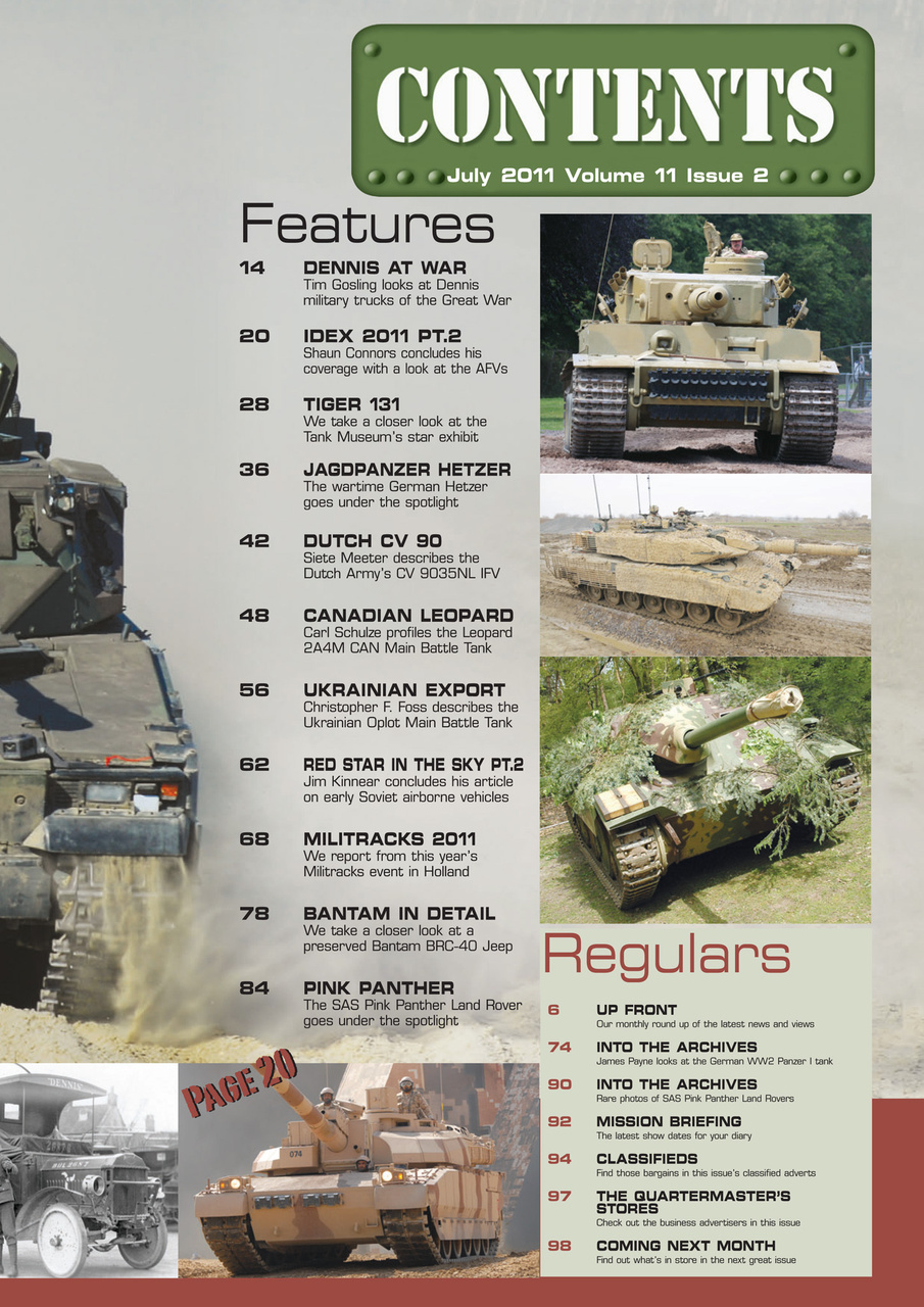 Military Machines International Preview Pages