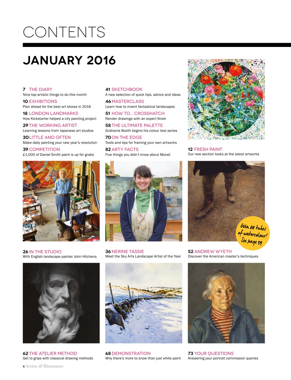 Artists & Illustrators Preview Pages