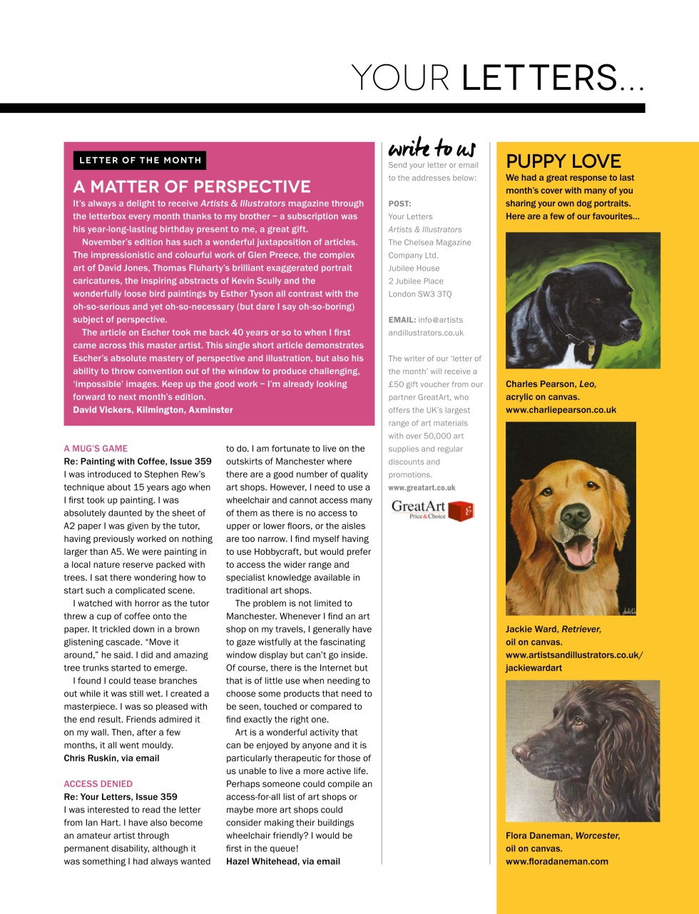 Artists & Illustrators Preview Pages