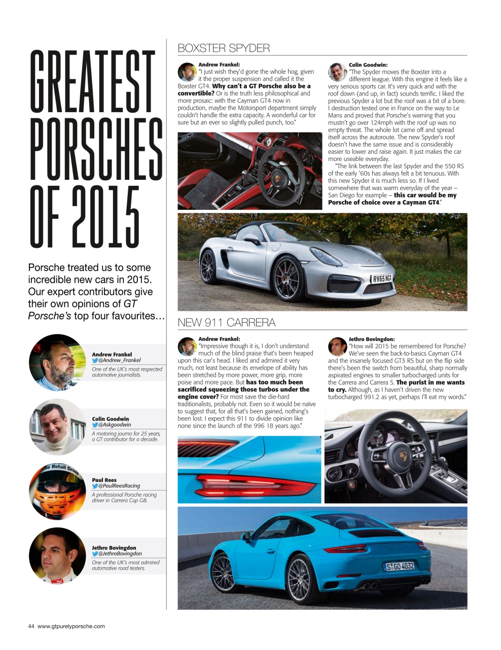 GT Porsche Preview Pages