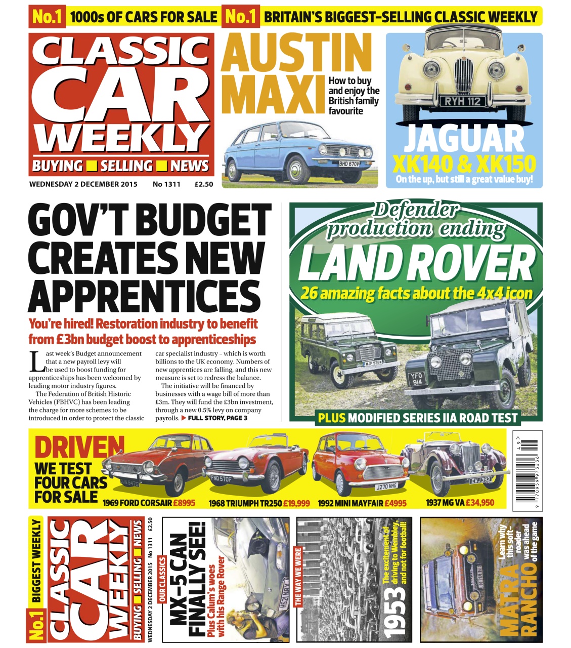 Classic Car Weekly Preview Pages