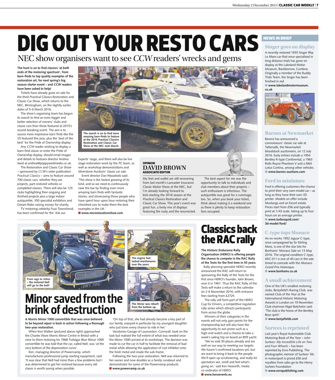 Classic Car Weekly Preview Pages
