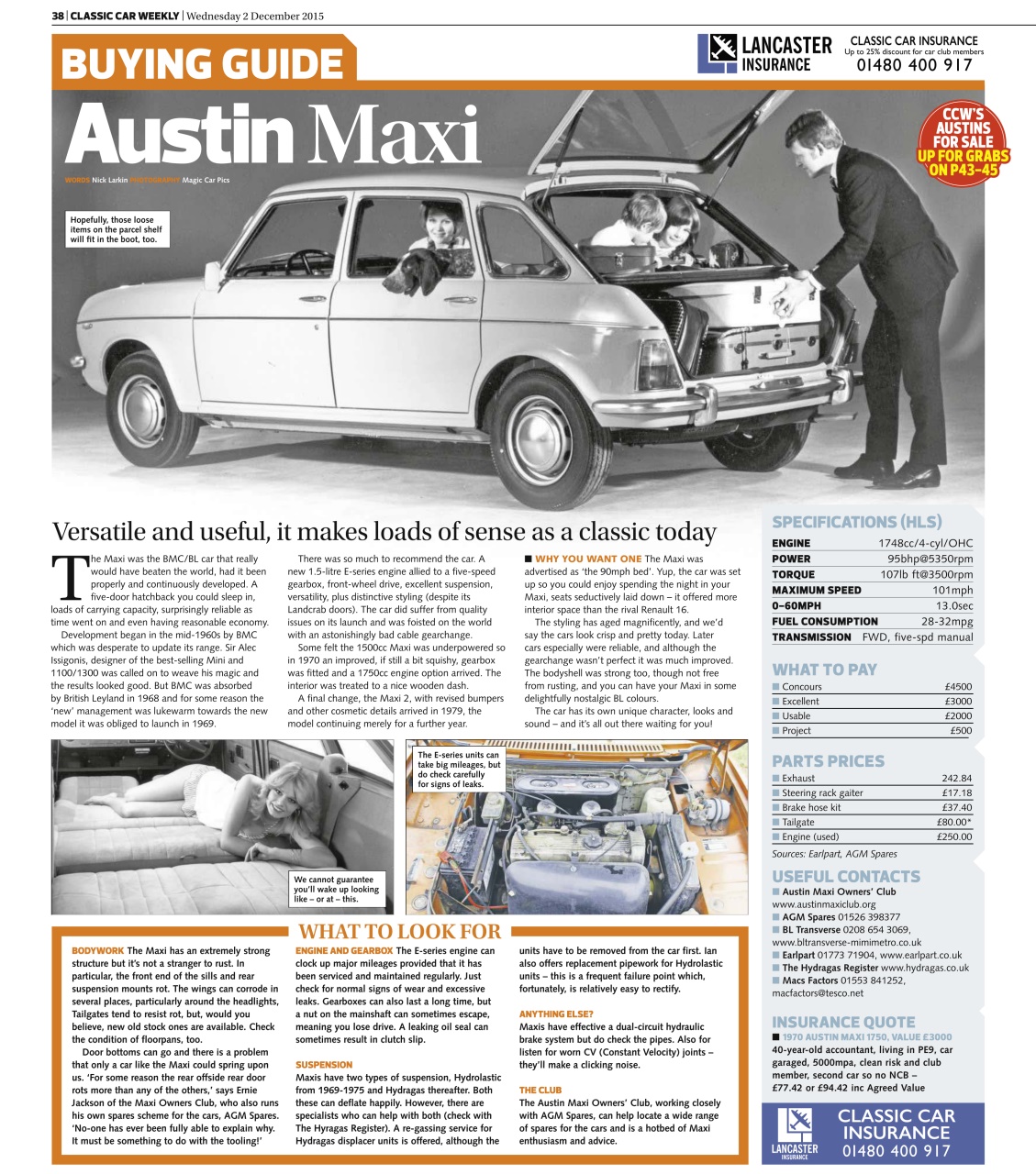 Classic Car Weekly Preview Pages