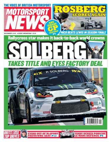Motorsport News issue 2nd December 2015