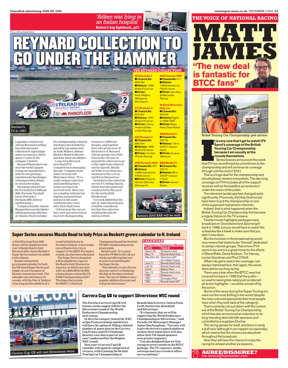 Motorsport News Preview Pages