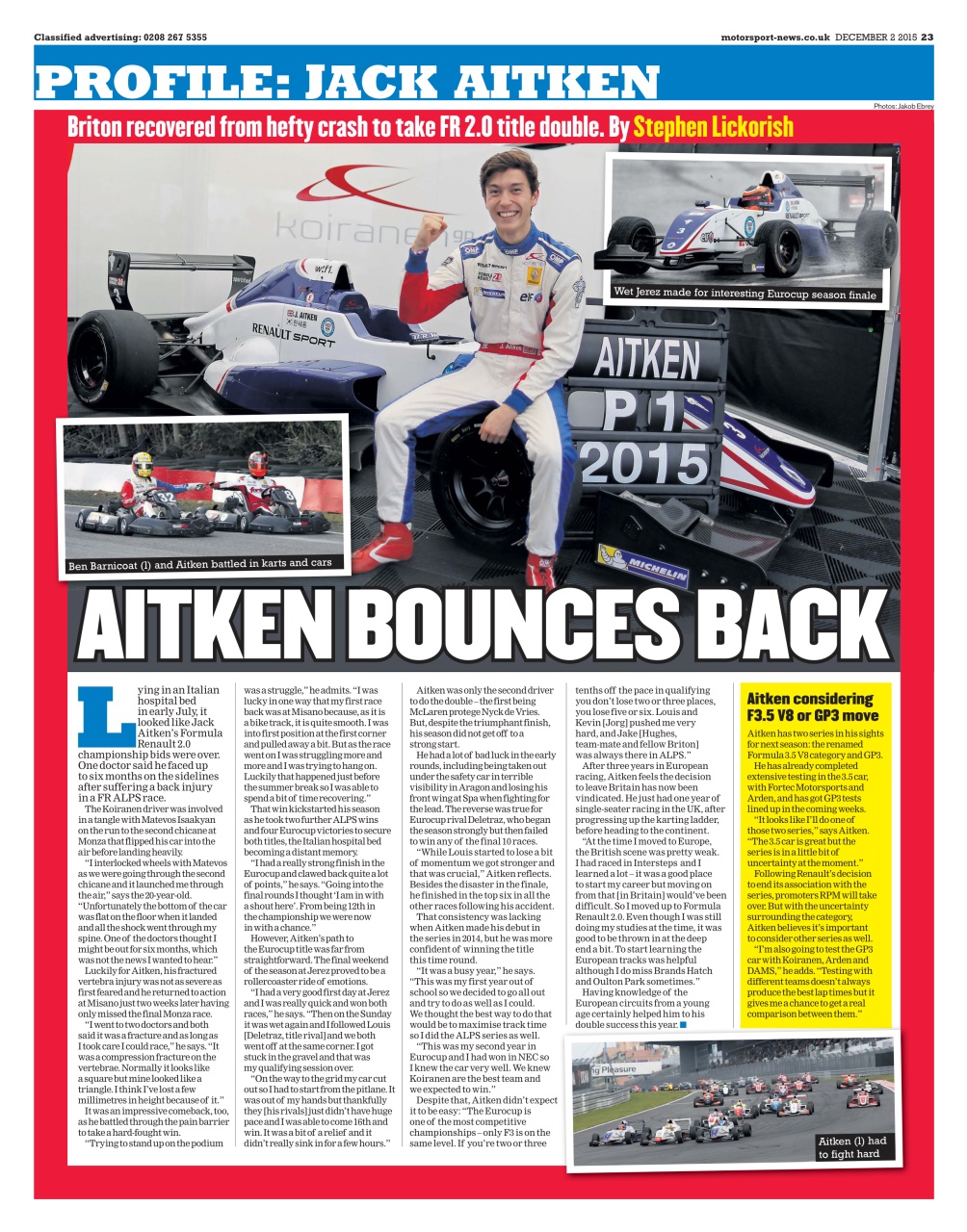 Motorsport News Preview Pages