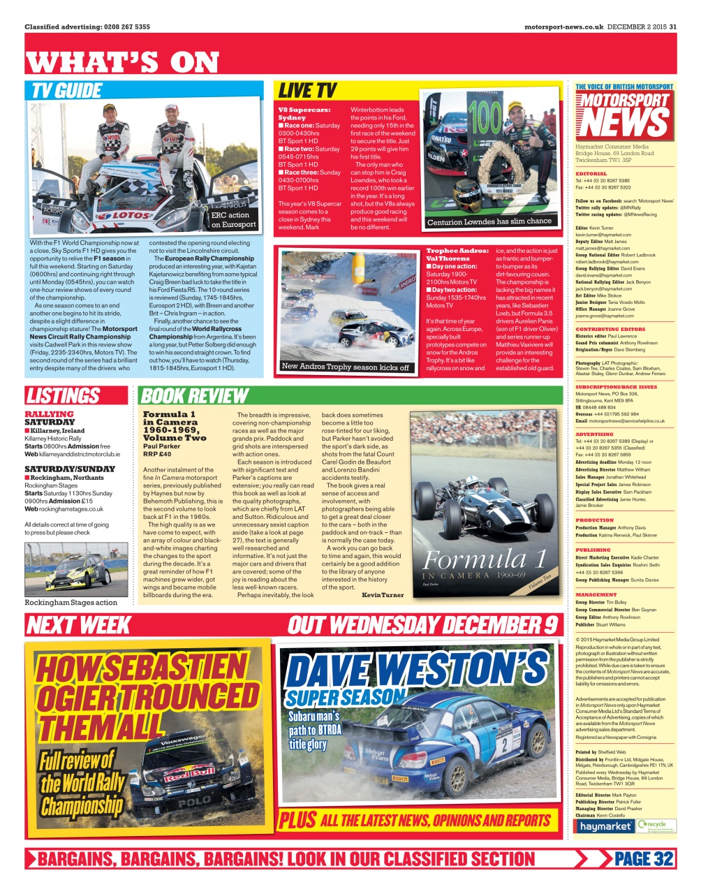 Motorsport News Preview Pages
