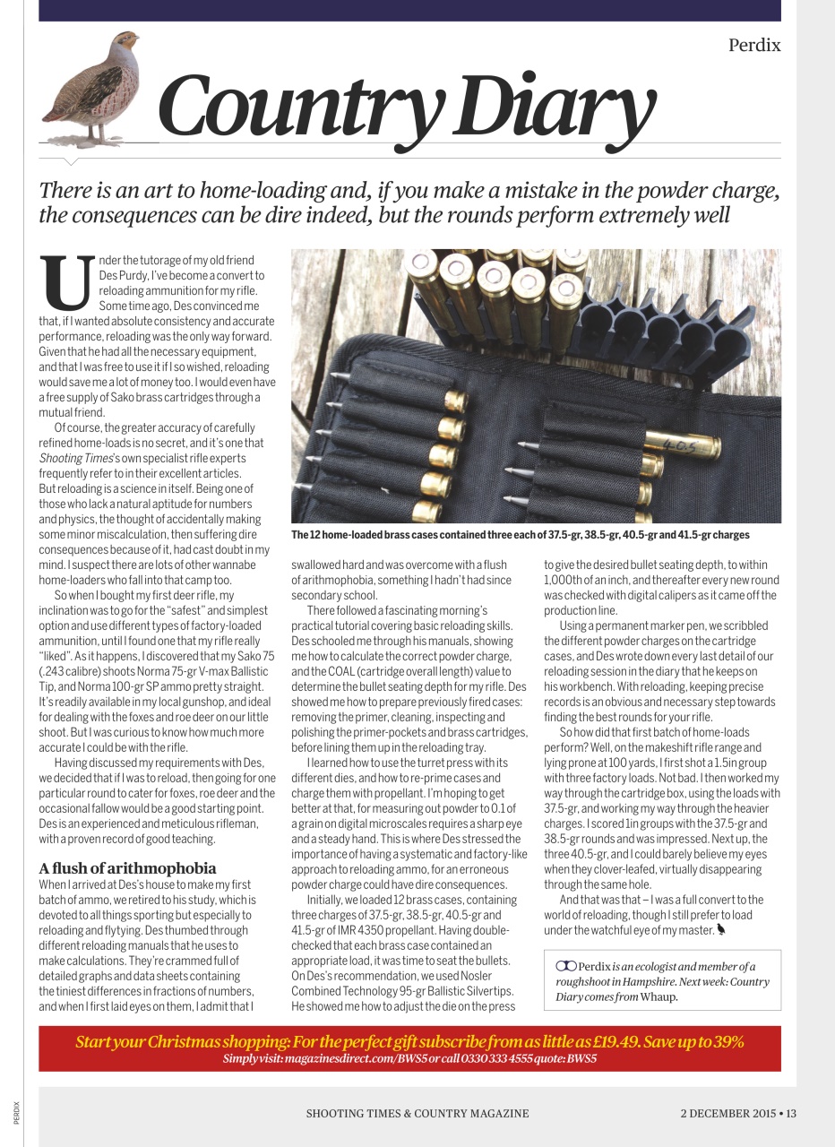 Shooting Times & Country Preview Pages