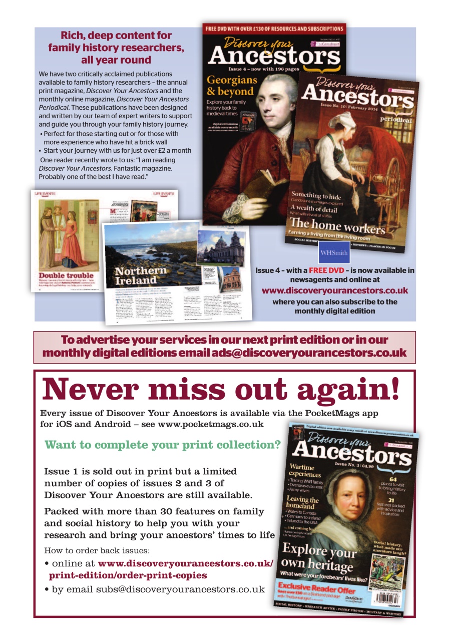Discover Your Ancestors Preview Pages