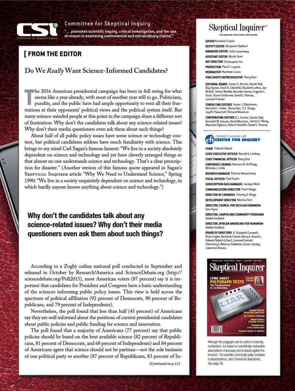 Skeptical Inquirer Preview Pages