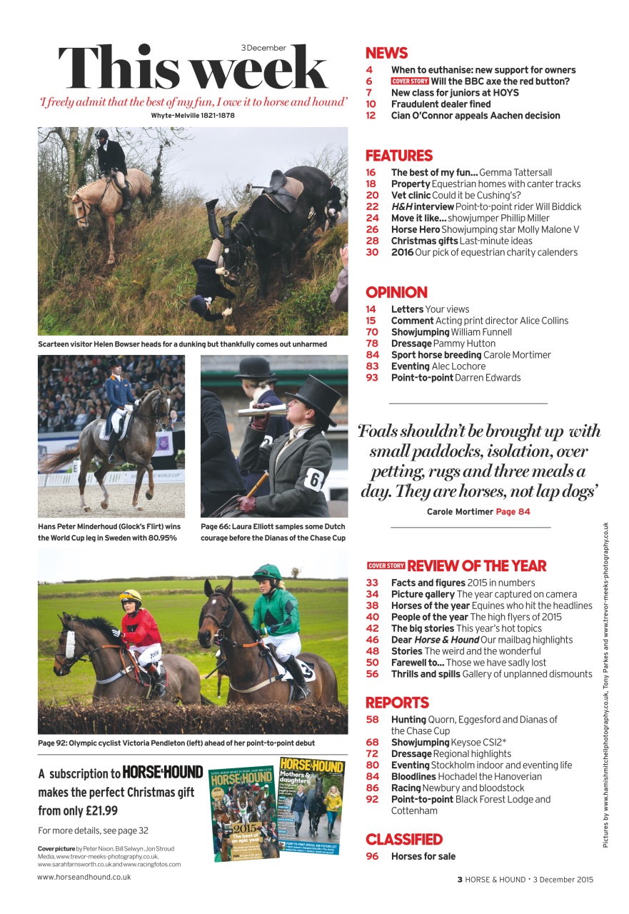 Horse & Hound Preview Pages