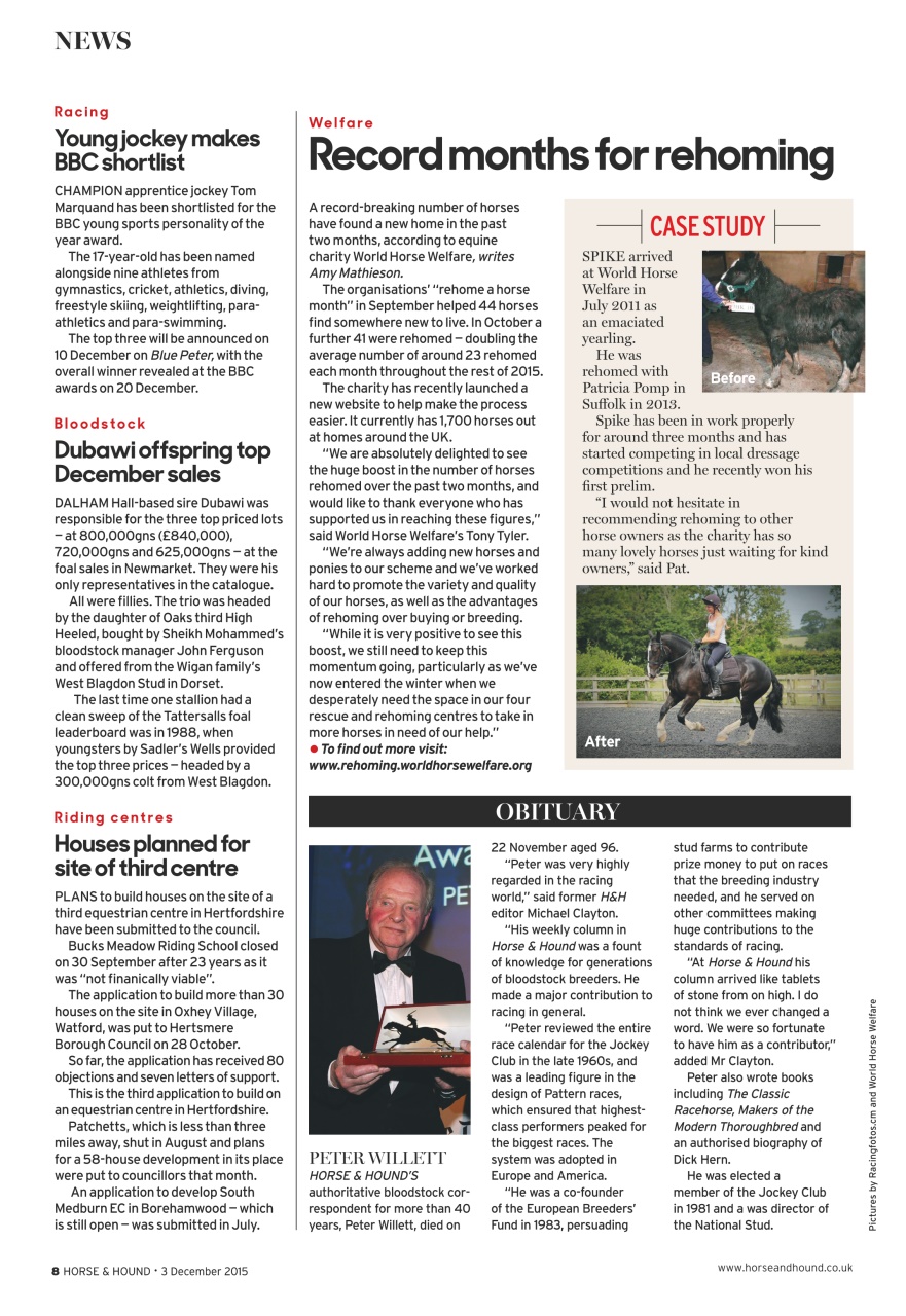 Horse & Hound Preview Pages