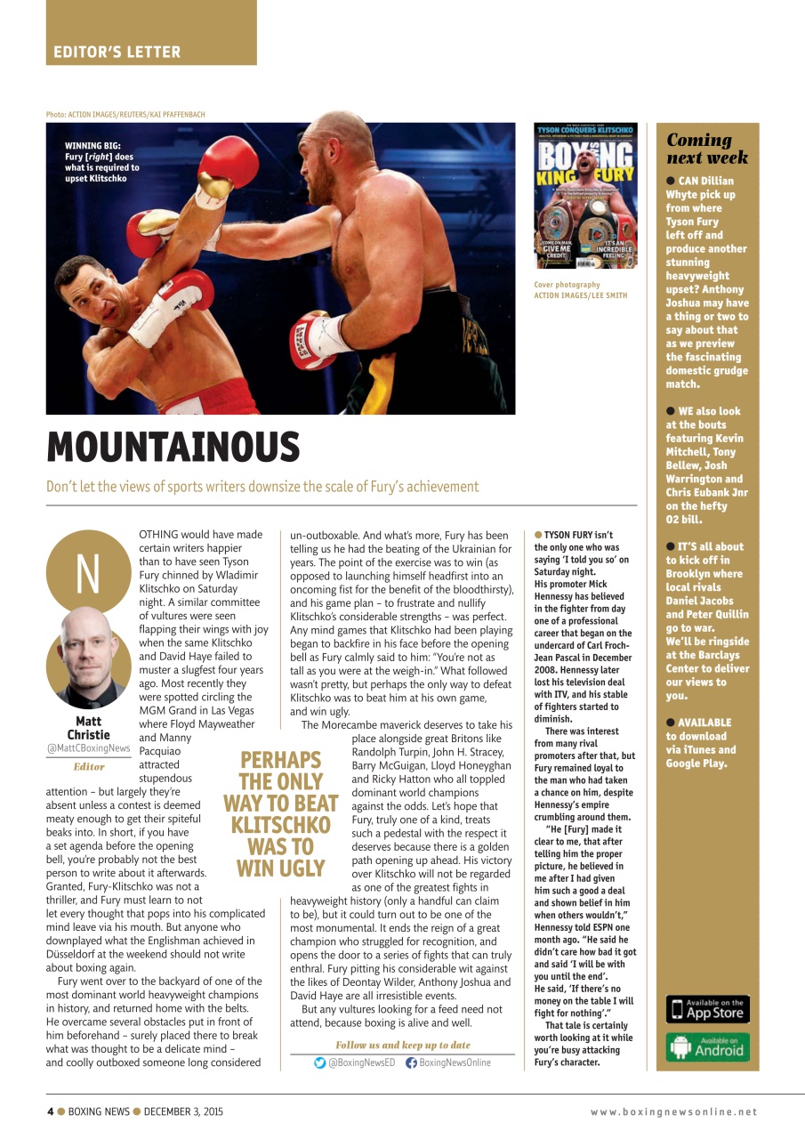 Boxing News Preview Pages