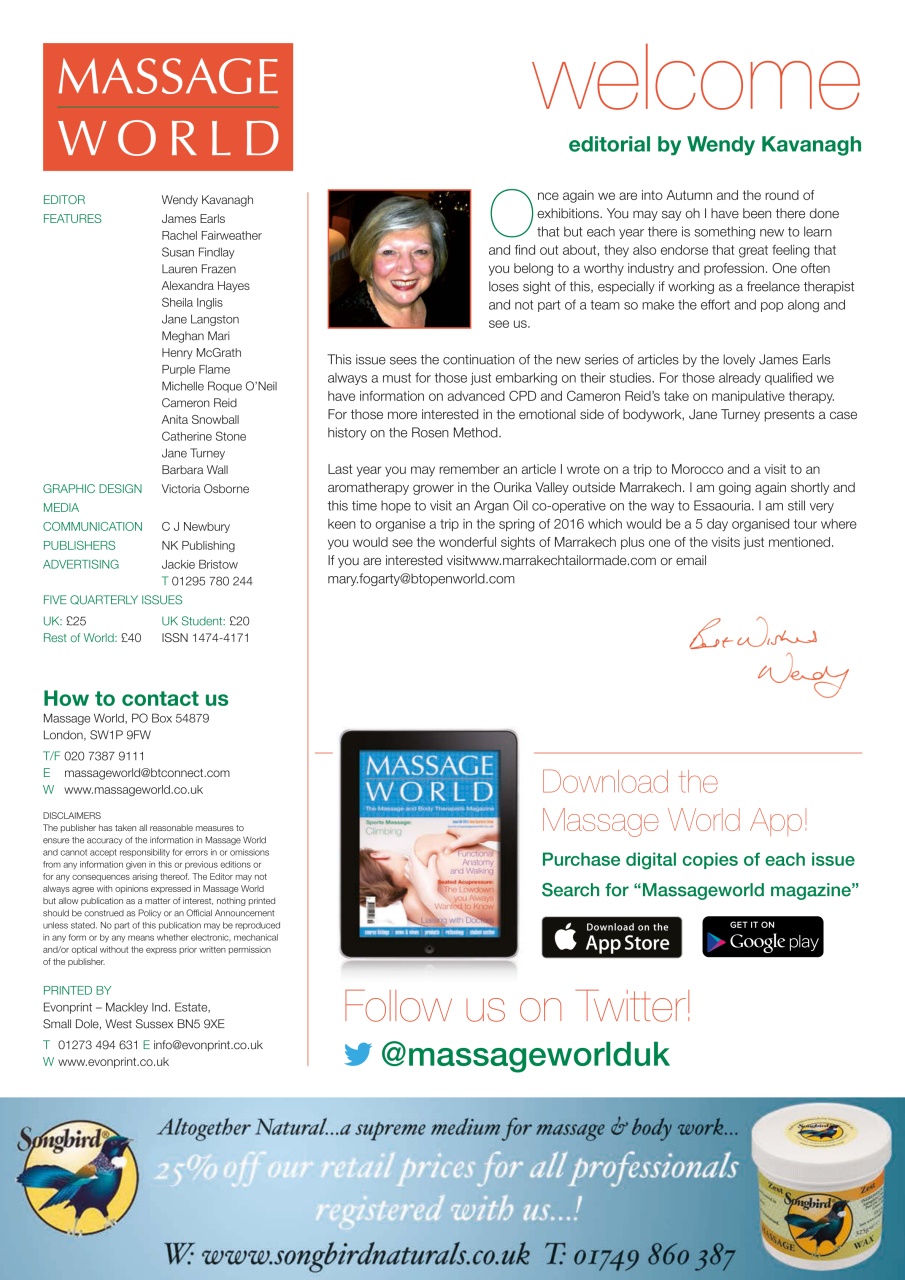 Massage World Preview Pages