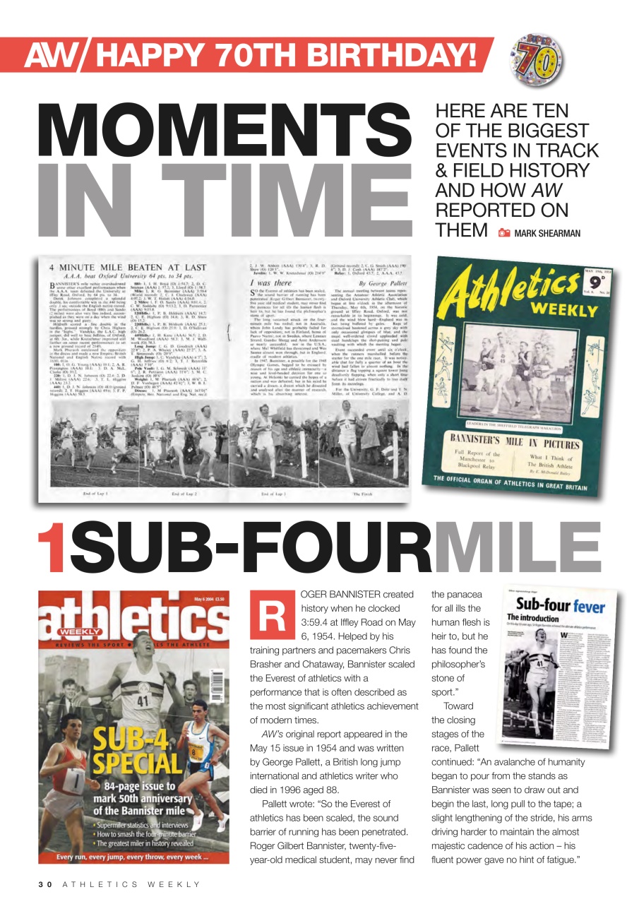 AW – Athletics Weekly Magazine Preview Pages