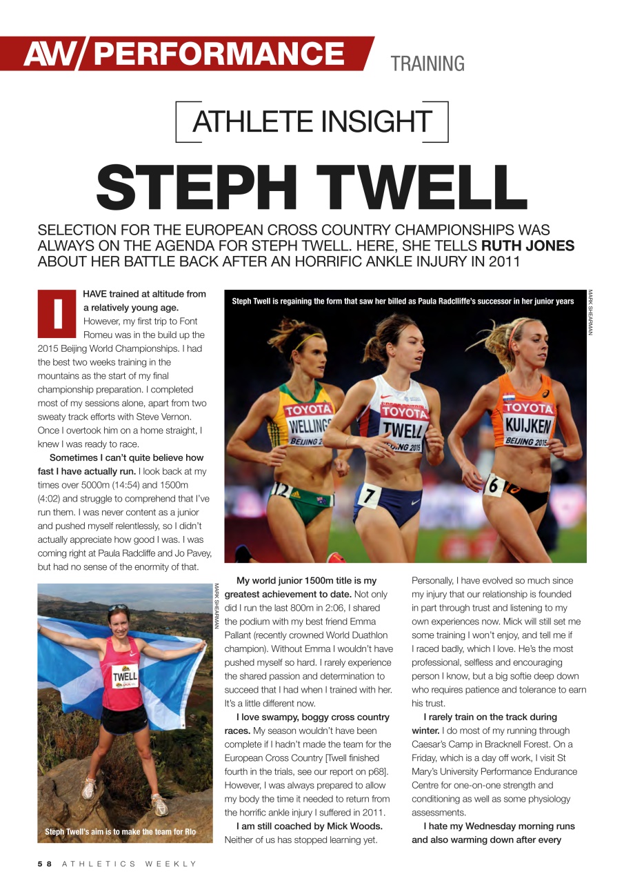 AW – Athletics Weekly Magazine Preview Pages