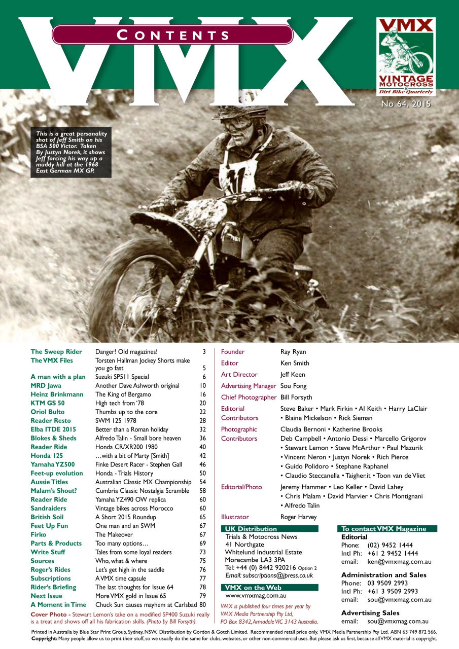 VMX Magazine Preview Pages