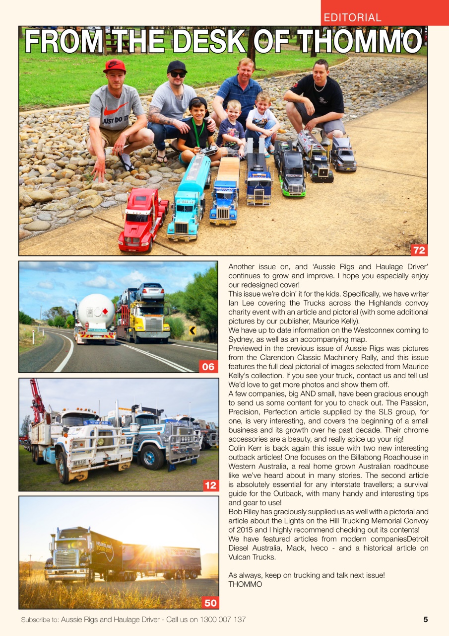 Aussie Rigs and Haulage Driver Preview Pages