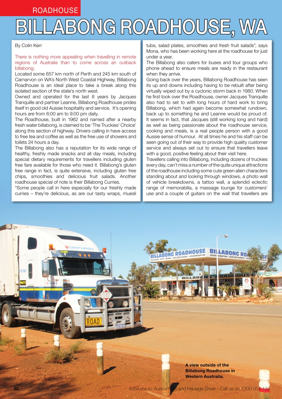 Aussie Rigs and Haulage Driver Preview Pages