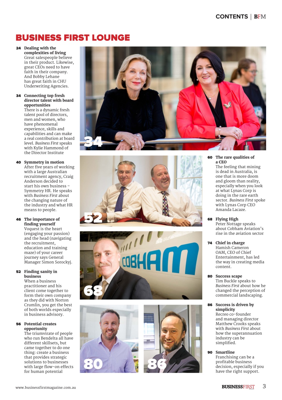 Business First Magazine Preview Pages