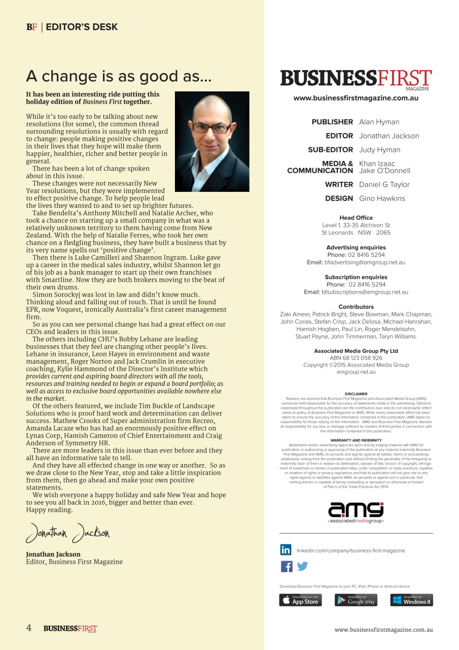 Business First Magazine Preview Pages