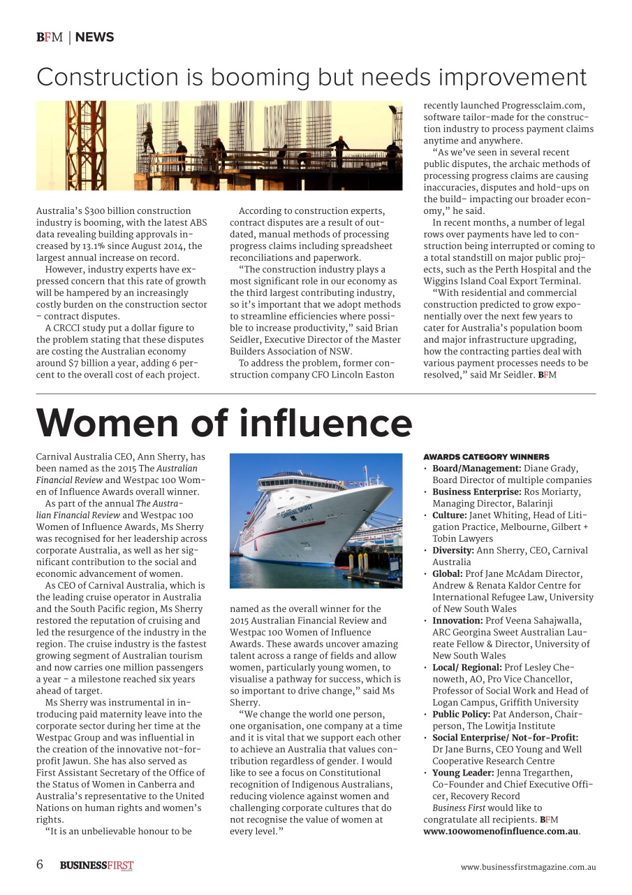 Business First Magazine Preview Pages