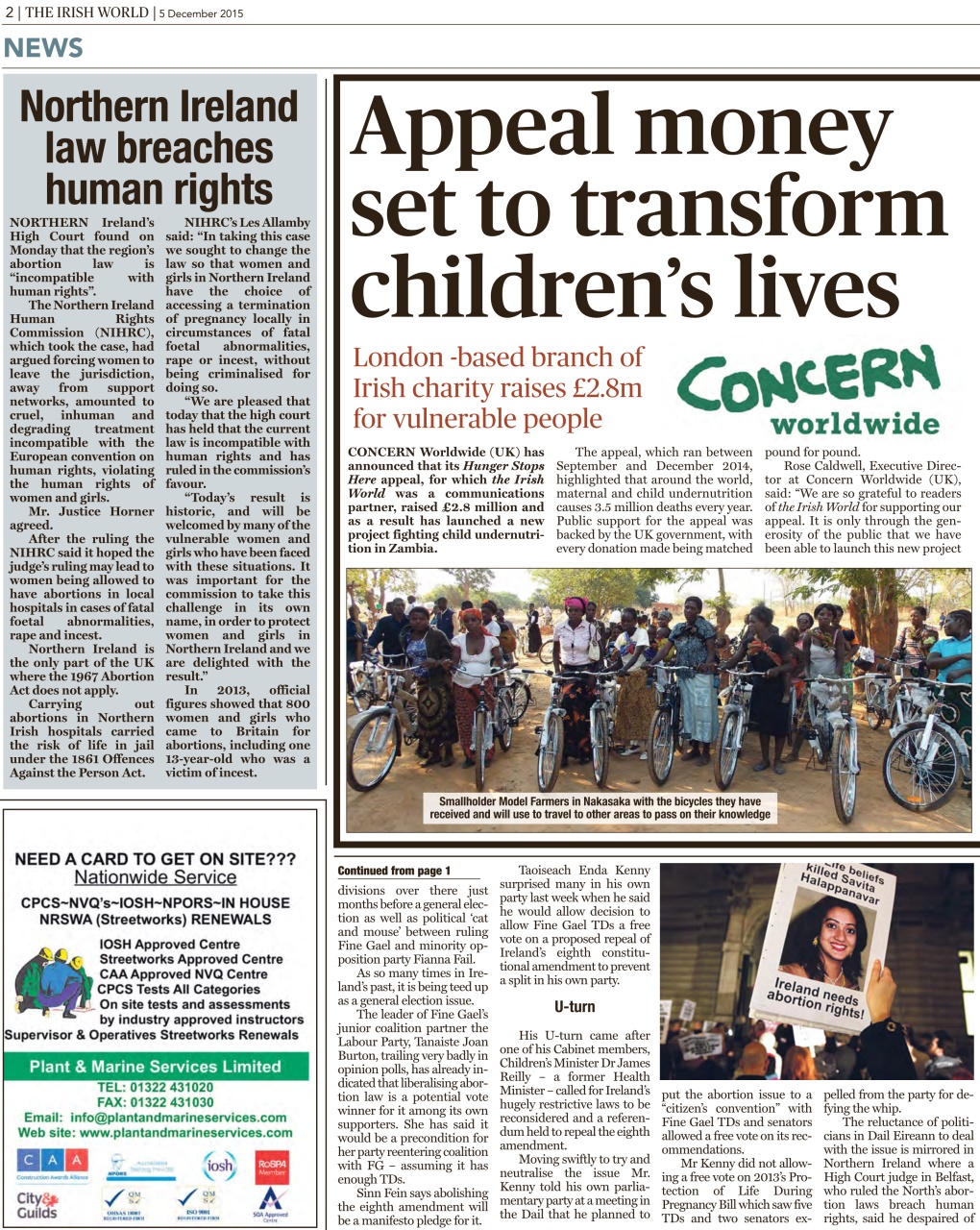 Irish World Preview Pages