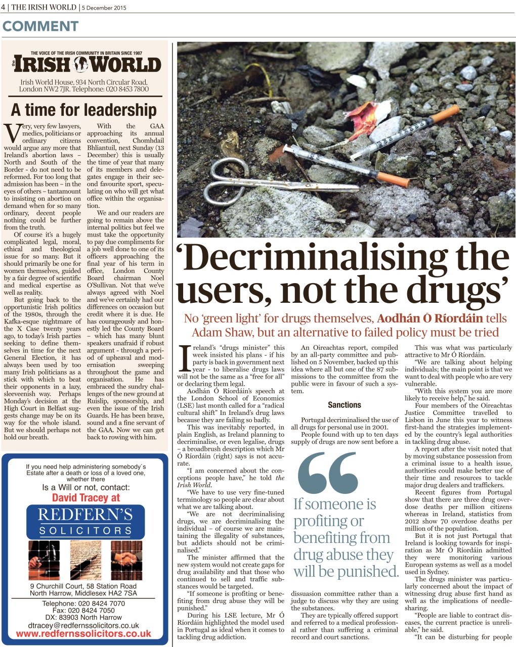 Irish World Preview Pages