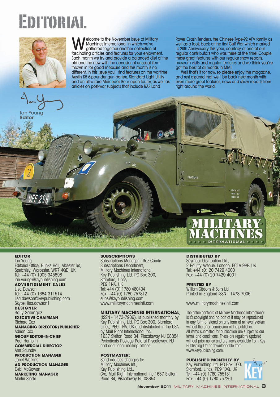 Military Machines International Preview Pages
