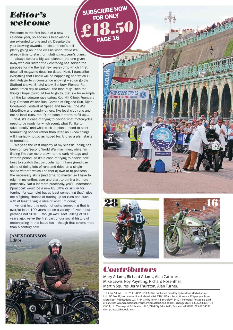 The Classic MotorCycle Preview Pages