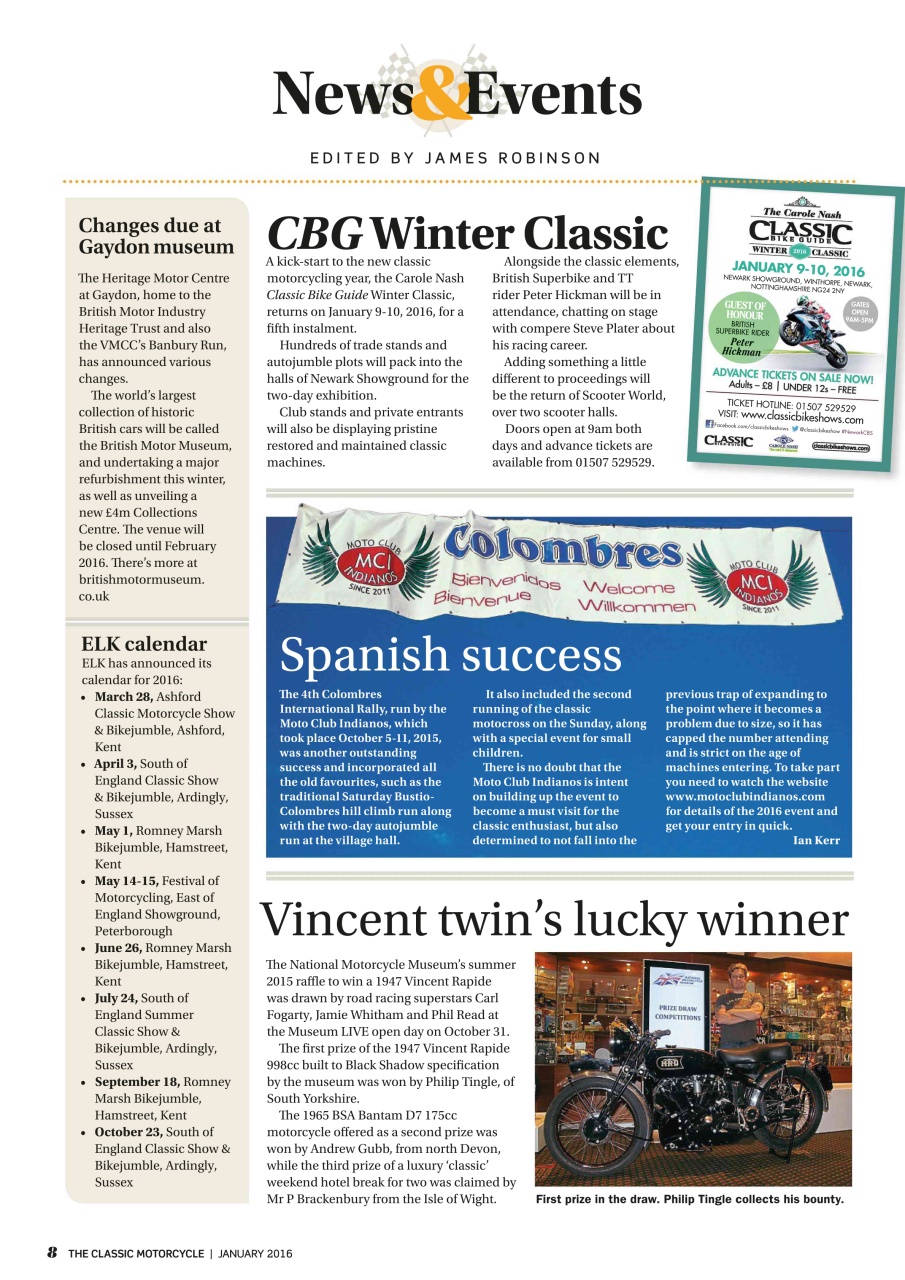 The Classic MotorCycle Preview Pages