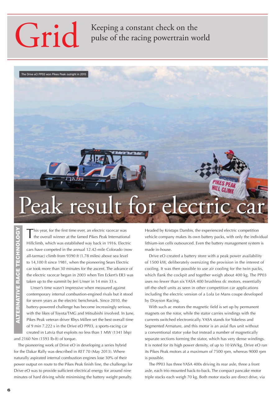 Race Engine Technology Preview Pages